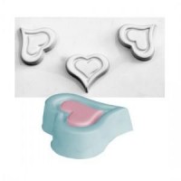 Molde Corazones Nº 1 (molde Para 3 Corazones)